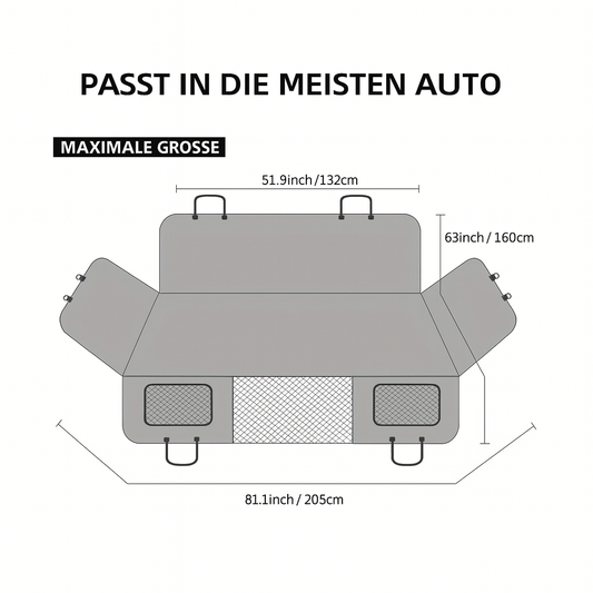 CleanCar - Robuster Rutschfester Auto-Sitzbezug